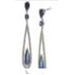 Carolee Royal Blue Linear Pierced Earrings